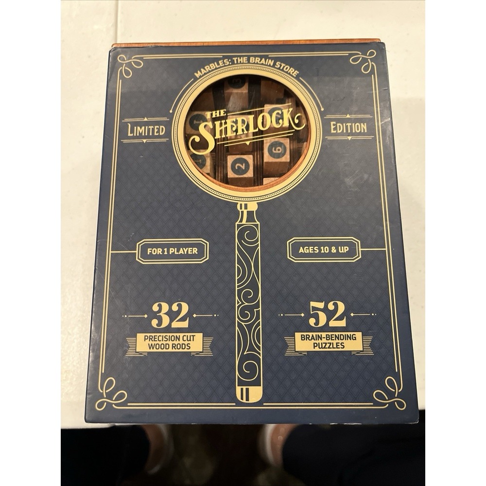 The Sherlock Puzzle Game From Marbles: The Brain Store Limited Edition Complete